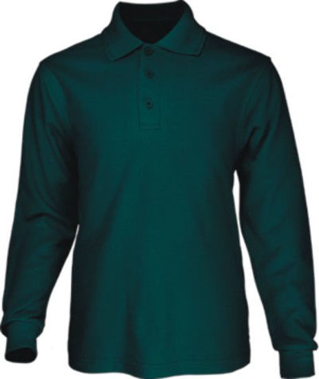 Picture of Bocini Mens Long Sleeve Basic Polo CP1401