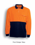 Picture of Bocini Unisex Adult Hi-Vis Safety Polo -Longsleeve SP0426