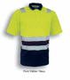 Picture of Bocini Unisex Adult Hi-Vis Polyface/Cotton Backpolo With Tape -Short Sleeve SP0539