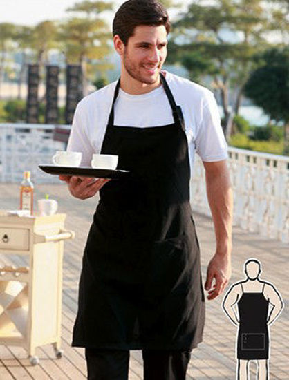 Picture of BOCINI Cotton Drill Full Bib Apron - With Pocket WA0396