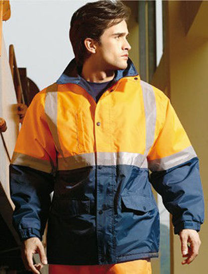 Picture of BOCINI Unisex Adults Hi-Vis Polar Fleece Lined Jacket With Reflective Tape SJ0430