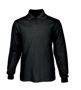 Picture of BOCINI Plain Colour Poly Face Cotton Backing Long Sleeve Polo CP1604