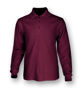 Picture of BOCINI Plain Colour Poly Face Cotton Backing Long Sleeve Polo CP1604