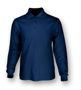 Picture of BOCINI Plain Colour Poly Face Cotton Backing Long Sleeve Polo CP1604