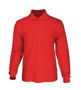 Picture of BOCINI Plain Colour Poly Face Cotton Backing Long Sleeve Polo CP1604