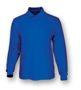 Picture of BOCINI Plain Colour Poly Face Cotton Backing Long Sleeve Polo CP1604